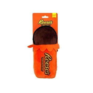 HERSHEY'S Reeses Dog Plush Toy Orange Brown Fetch Chew Tug Activity